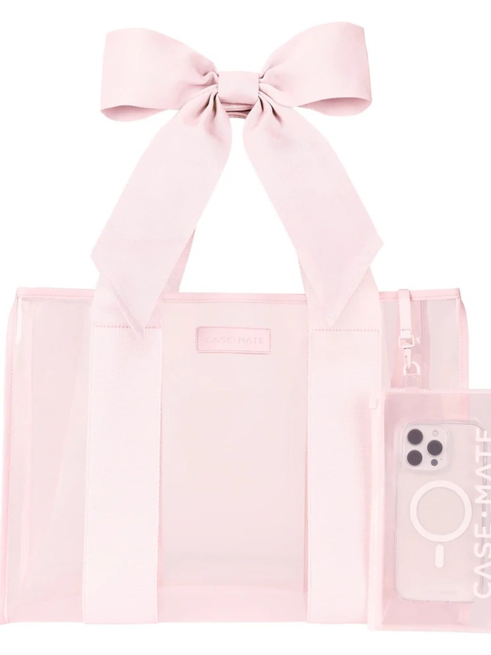 case-mate Ballet Pink Bow Jelly Tote